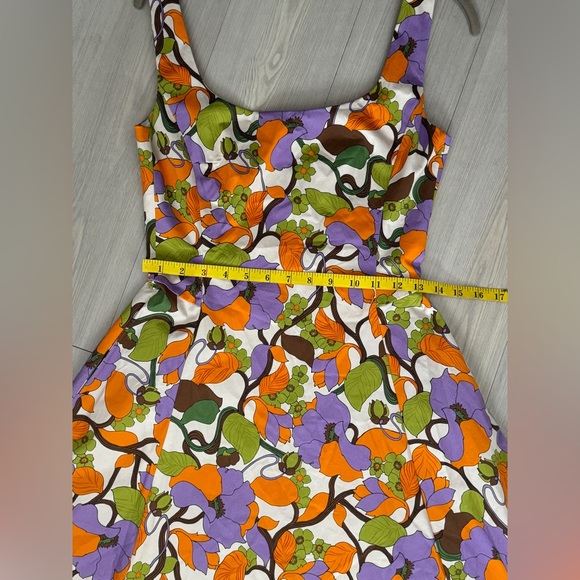 La Double J Sophia Floral Print Square Neck  Dress Size S - Picture 15 of 17
